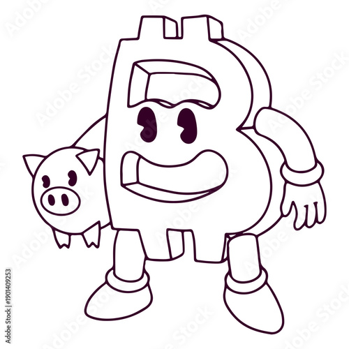 Bitcoin money character