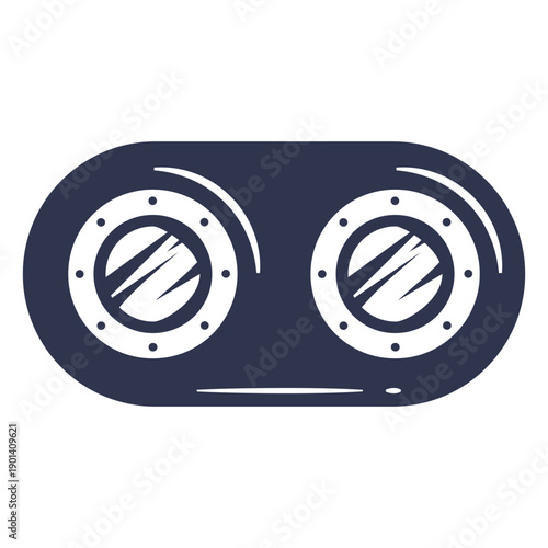 Submarine lights cut out