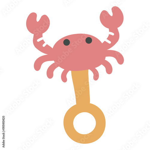 Crab rattle kids toy