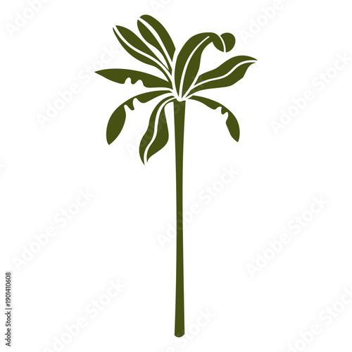 Summer nature palm icon