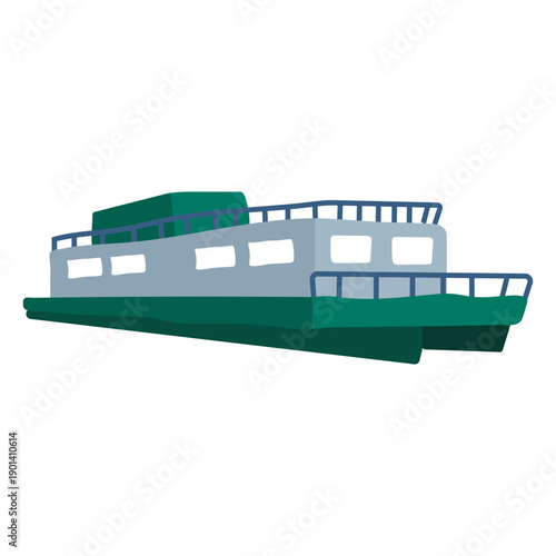 Ferry flat boat