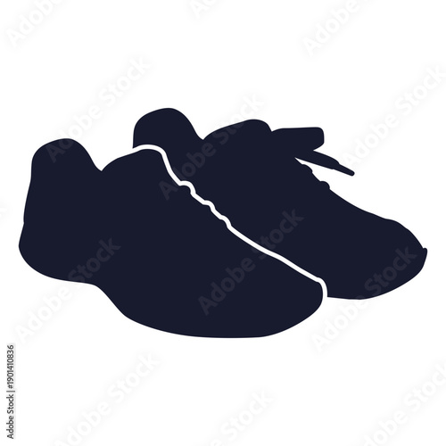 Running shoe silhouette