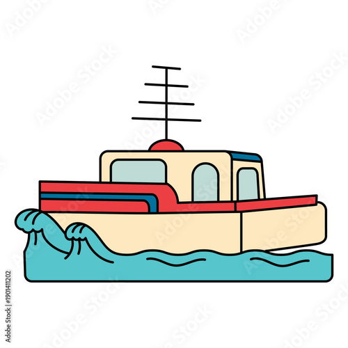 Launch boat ferry water activity transport