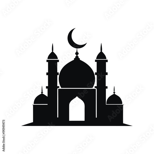 A black and white illustration of a campfire with three logs arranged in a teepee shape. Vector