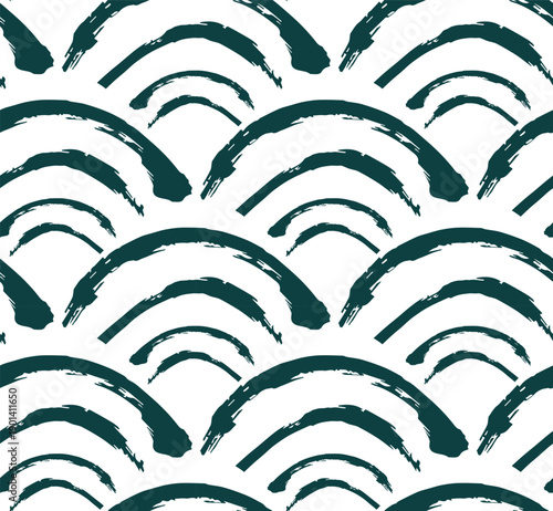 abstract geometry japanese chinese seamless vector pattern ink design 