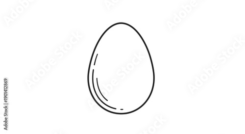 Close-Up of Fresh Egg with Smooth White Surface for Food and Cooking Content