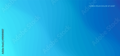 Abstract wavy background. Blue gradient. 3D effect. Vector illustration for brochure, poster, presentation, cover, screen, flyer or banner.