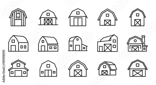 Collection of Modern and Classic Residential House Blueprints for Architecture Design