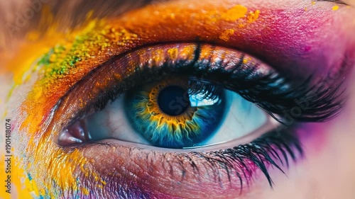 Person's Eye with Makeup