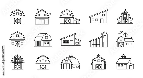 Collection of Modern and Traditional House Structures for Architectural Design Concepts