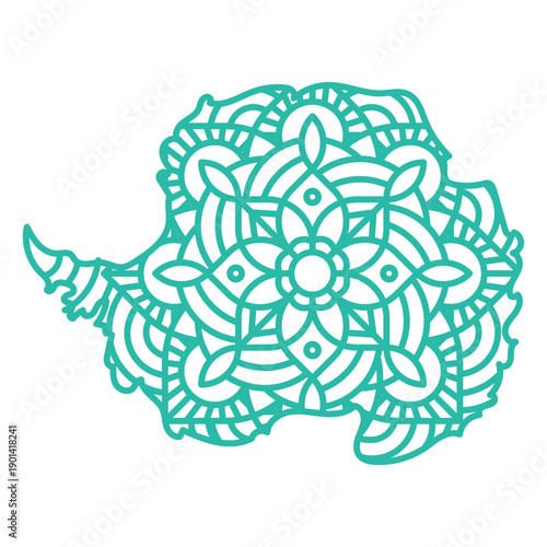 Australia Mandala Stroke Map