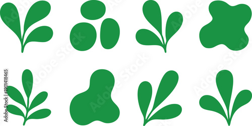 Organic Minimalist Botanical Silhouette Set