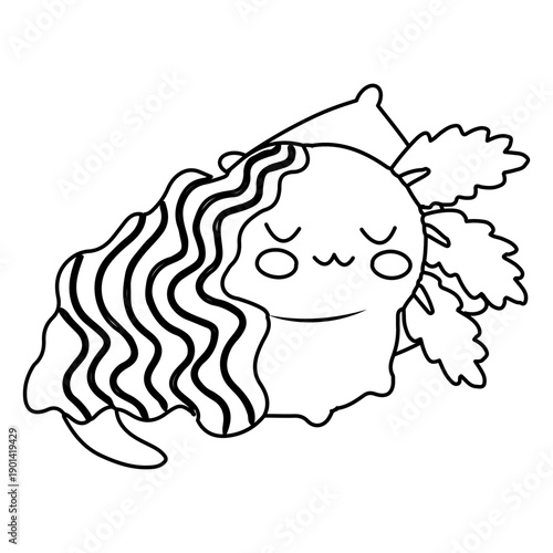 Axolotl stroke sleeping