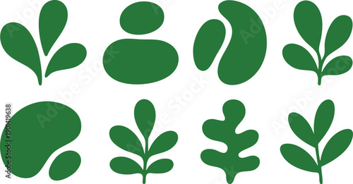 Organic Minimalist Botanical Silhouette Set