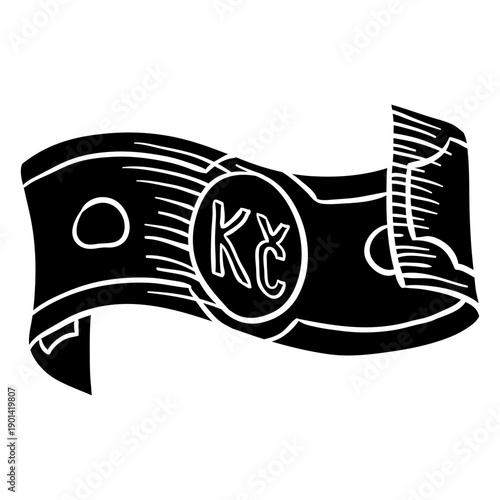 Vintage Czech Koruna Bill