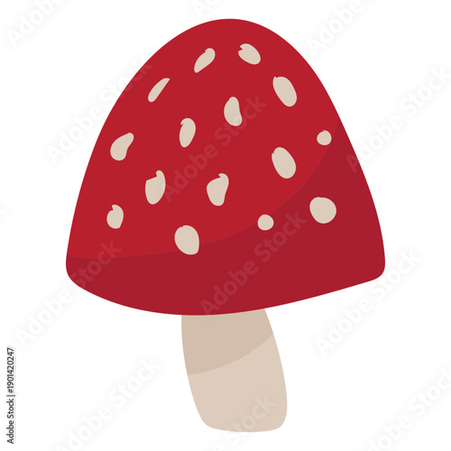 Foto Chonky red mushroom fly agaric