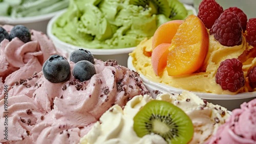 Ice Cream Plate Close Up