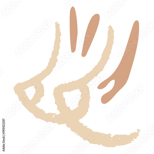 Breast hand drawn feminism