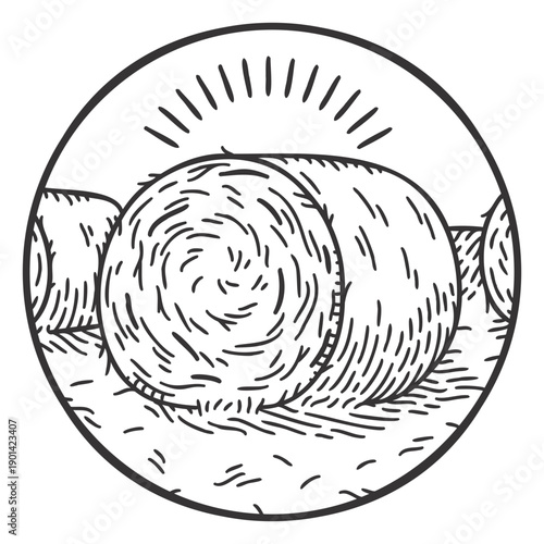Bale field stroke element