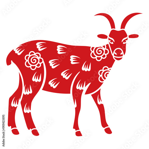 Chinese New Year goat zodiac sign
