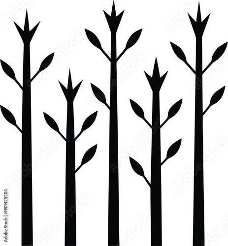 Set of two minimalist black silhouette illustrations depicting classic balance scales, symbolizing justice, law, fairness, and equilibrium in a clear vector design