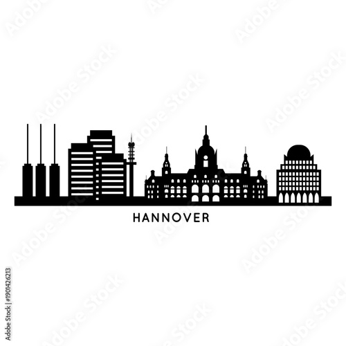 Hannover German city skyline