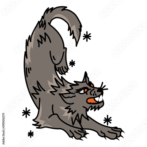 Werewolf tattoo style