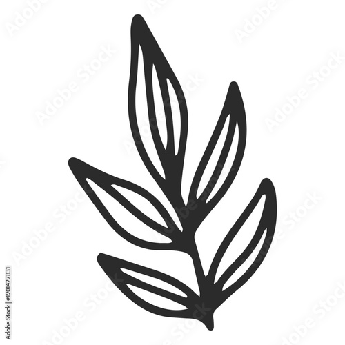 Design of autumnal leafy branches