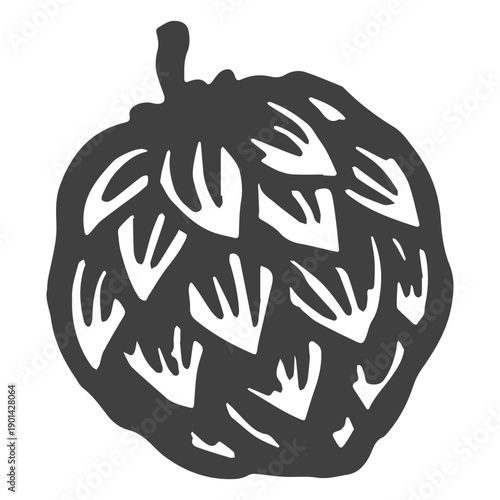 A hop plant utilized for beer brewing