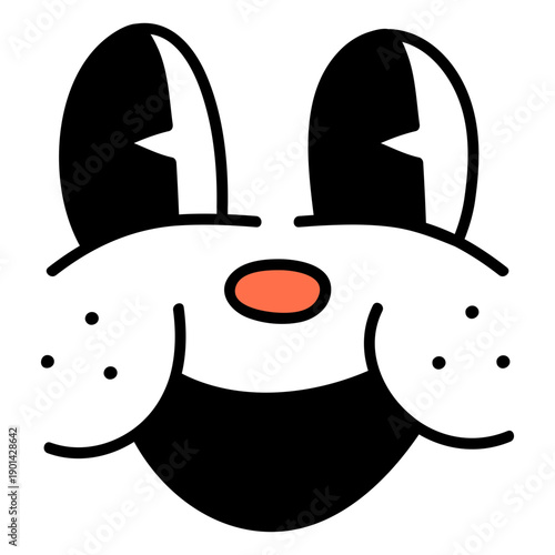 Whimsical cartoon portrait