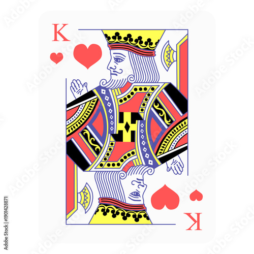 King of Hearts deck card