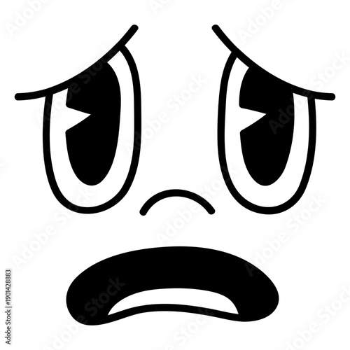 Surprised cartoon expression