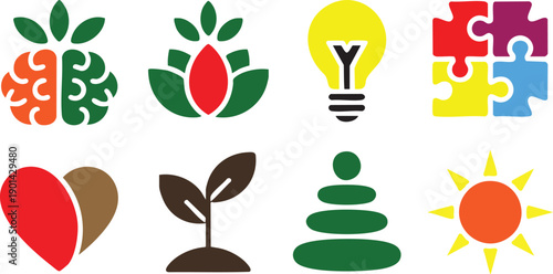 Organic Abstract Hand Drawn Silhouettes