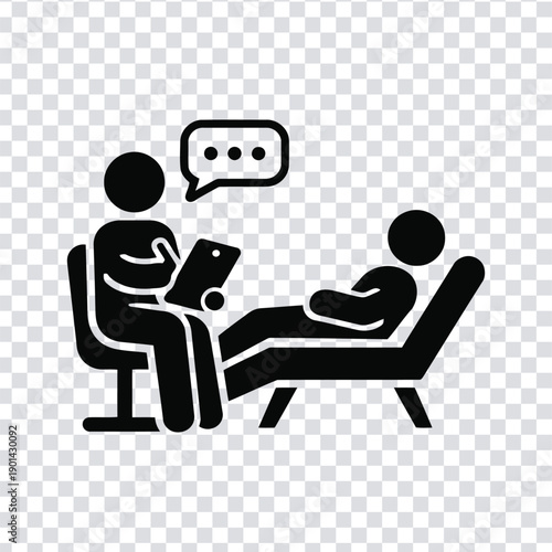 Psychologist consulting with patient in a therapy session