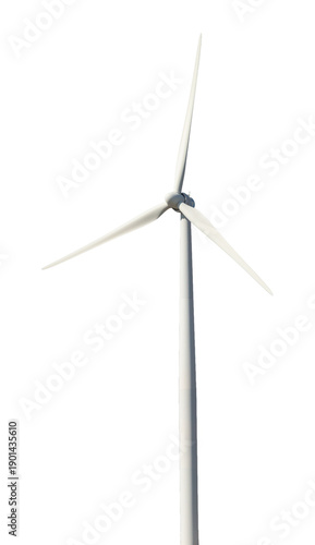 Wind Turbine Tower isolated on a white background
