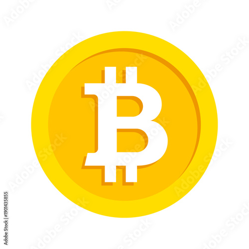 Bitcoin currency coin icon