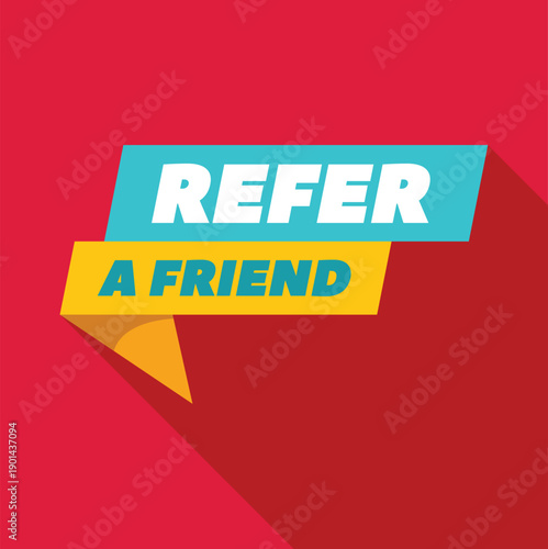 Refer a friend promotion banner promoting a customer acquisition program
