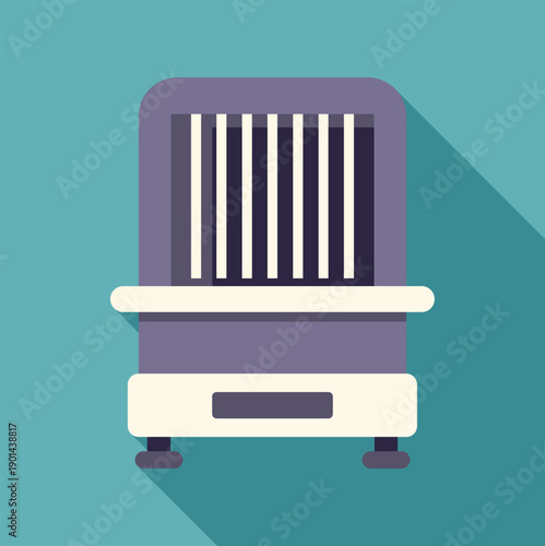 Paper shredder icon representing office privacy and document destruction