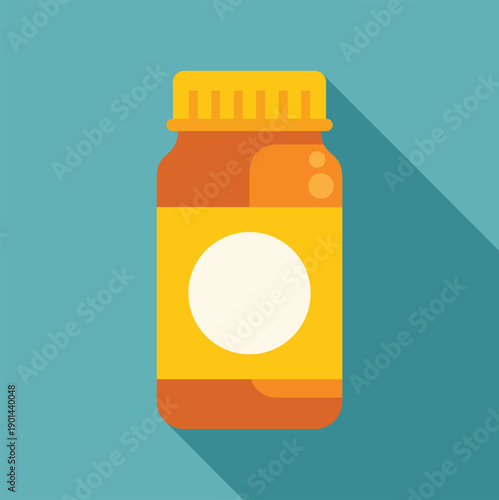 Medicine bottle representing pharmacy, health, and prescription medical treatment