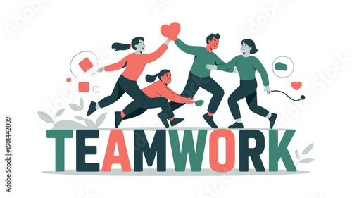 A group of people working together in harmony, demonstrating the power of teamwork and collaboration.