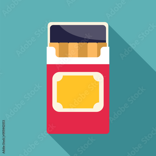 Open cigarette pack with tobacco sticks illustrating smoking addiction and unhealthy lifestyle