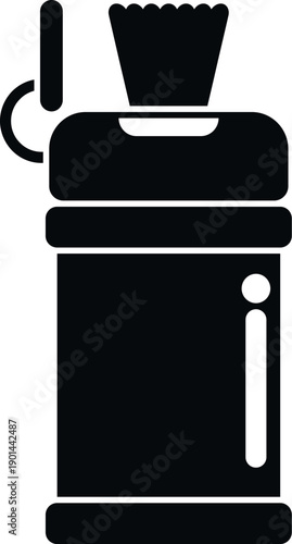 Portable cleaning wet wipes dispenser for hygiene and sanitation on the go