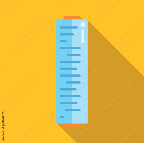 Plastic wrap roll showcasing cling film for kitchen food storage in a flat design style