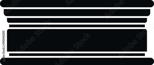 Decorative architectural element showing a classic profile