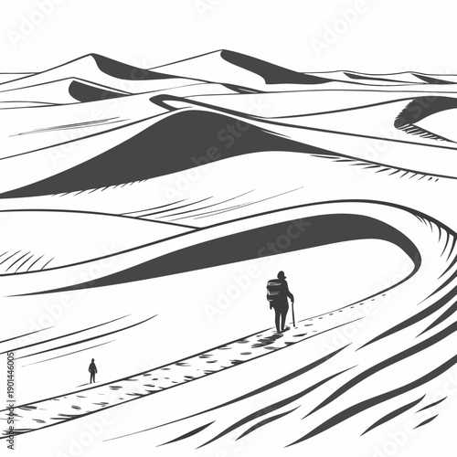 A lone skier carves their way down a vast, snow-covered mountain landscape.