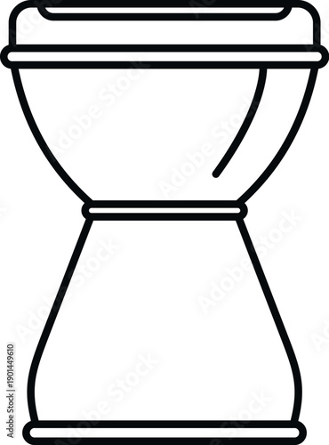 African djembe drum, percussion instrument, musical object for rhythm and sound