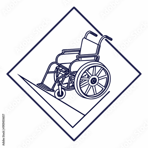 A wheelchair symbol indicating accessibility and inclusivity for all individuals.