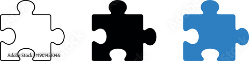 Skill practice context depicted as a classic jigsaw puzzle piece with rounded tabs and sockets, centered and isolated as a single