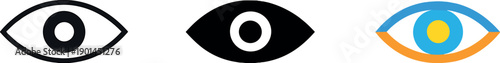 Continuous awareness metaphor conveyed by an eye symbol with smooth outline and centered pupil, standing alone as a clear