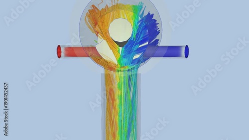 Faucet airflow simulation - CFD simulation Computational fluid dynamics